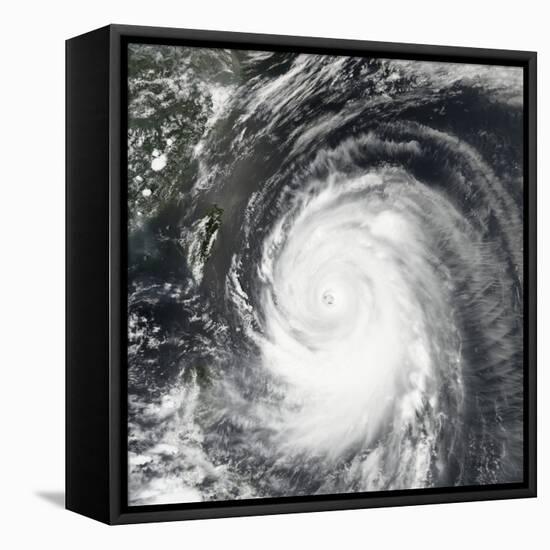 Super Typhoon Neoguri Churning Toward Okinawa and Southern Japan-null-Framed Stretched Canvas