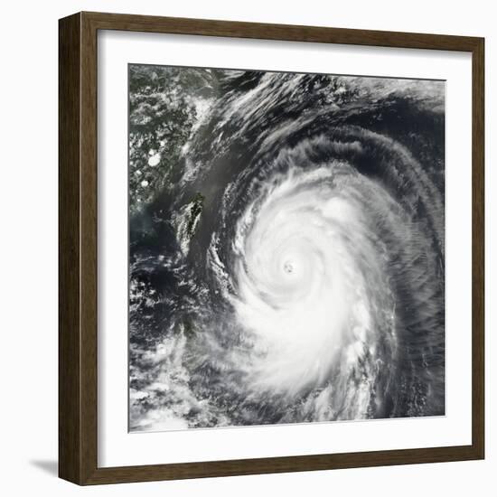 Super Typhoon Neoguri Churning Toward Okinawa and Southern Japan-null-Framed Photographic Print