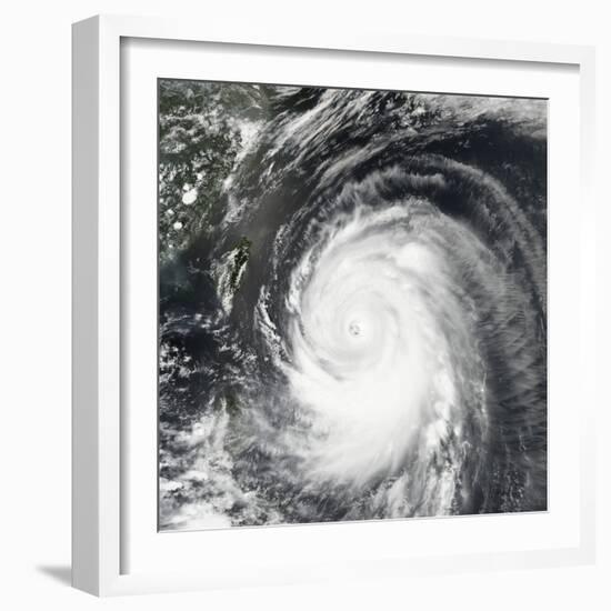 Super Typhoon Neoguri Churning Toward Okinawa and Southern Japan-null-Framed Photographic Print