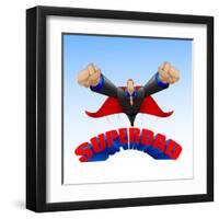 Superdad-stockshoppe-Framed Art Print