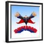 Superdad-stockshoppe-Framed Art Print