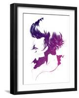 Supergirl-Manuel Rebollo-Framed Art Print