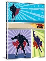 Superhero Banners-Malchev-Stretched Canvas