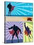 Superhero Banners-Malchev-Stretched Canvas