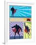 Superhero Banners-Malchev-Framed Art Print