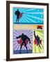 Superhero Banners-Malchev-Framed Art Print