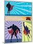 Superhero Banners-Malchev-Mounted Art Print