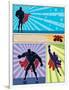 Superhero Banners-Malchev-Framed Art Print