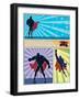Superhero Banners-Malchev-Framed Art Print