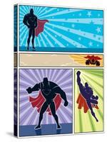 Superhero Banners-Malchev-Stretched Canvas