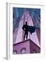 Superhero in City-Malchev-Framed Art Print