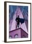 Superhero in City-Malchev-Framed Art Print