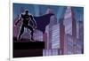 Superhero on Roof-Malchev-Framed Art Print