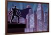 Superhero on Roof-Malchev-Framed Art Print