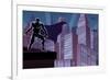 Superhero on Roof-Malchev-Framed Art Print