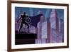 Superhero on Roof-Malchev-Framed Art Print