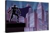 Superhero on Roof-Malchev-Stretched Canvas