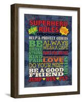 Superhero Rules-N Harbick-Framed Art Print