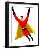 Superhero-Rudall30-Framed Art Print