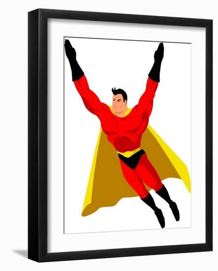 Superhero-Rudall30-Framed Art Print