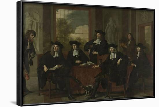 Superintendents of the Collegium Medicum in Amsterdam-Adriaen Backer-Framed Art Print