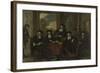Superintendents of the Collegium Medicum in Amsterdam-Adriaen Backer-Framed Art Print