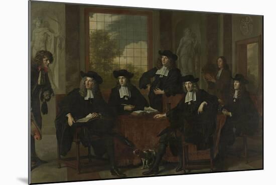 Superintendents of the Collegium Medicum in Amsterdam-Adriaen Backer-Mounted Art Print