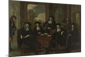 Superintendents of the Collegium Medicum in Amsterdam-Adriaen Backer-Mounted Art Print