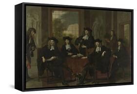 Superintendents of the Collegium Medicum in Amsterdam-Adriaen Backer-Framed Stretched Canvas