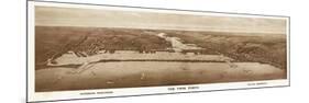 Superior-Duluth, Wisconsin - Panoramic Map-Lantern Press-Mounted Premium Giclee Print