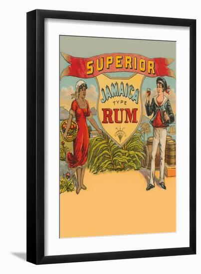 Superior Jamaica Type Rum-null-Framed Art Print