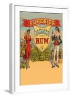 Superior Jamaica Type Rum-null-Framed Art Print