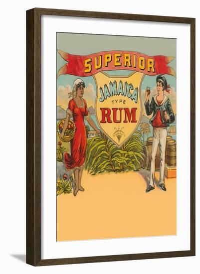 Superior Jamaica Type Rum-null-Framed Art Print