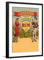 Superior Jamaica Type Rum-null-Framed Art Print