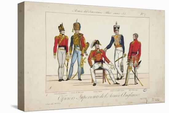 Superior Officers of the English Army, Army of Allied Sovereigns, 1815-Adrien Pierre Francois Godefroy-Stretched Canvas