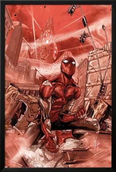 Superior Spider-Man #6 Cover: Spider-Man-Marco Checchetto-Lamina Framed Poster