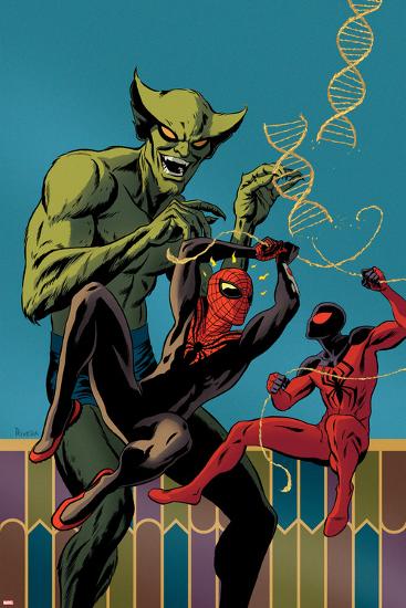 Superior Spider-Man Team-Up #2 Cover: Spider-Man, Scarlet Spider, Jackal-Paolo Rivera-Lamina Framed Poster