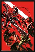 Superior Spider-Man Team-Up Special #1 Cover: Spider-Man, Doctor Octopus, Beast, Iceman, Grey, Jean-Michael Dialynas-Lamina Framed Poster