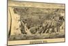 Superior, Wisconsin - Panoramic Map-Lantern Press-Mounted Art Print