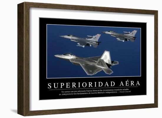 Superioridad Aéra. Cita Inspiradora Y Póster Motivacional-null-Framed Photographic Print