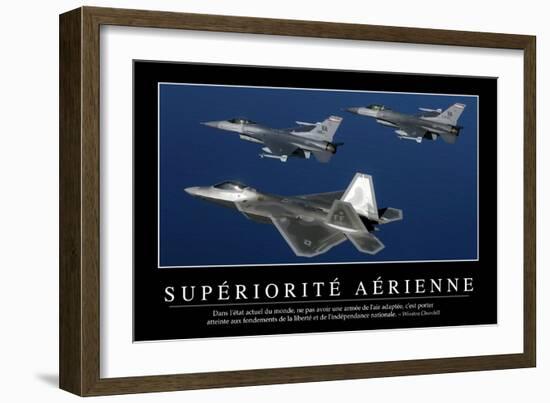 Supériorité Aérienne: Citation Et Affiche D'Inspiration Et Motivation-null-Framed Photographic Print