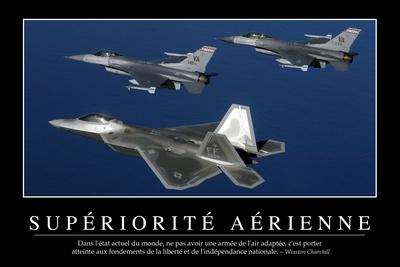 Superiorite Aerienne Citation Et Affiche D Inspiration Et Motivation Photographic Print Allposters Com