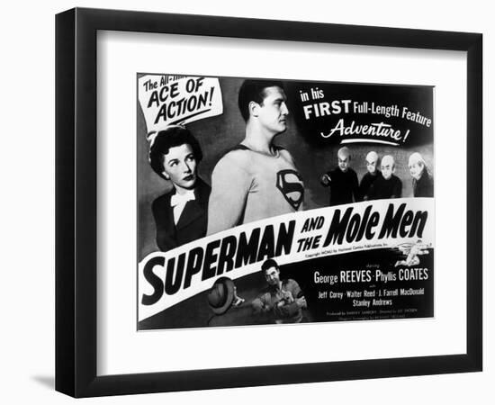 Superman And the Mole Men, Phyllis Coates, George Reeves, 1951-null-Framed Art Print