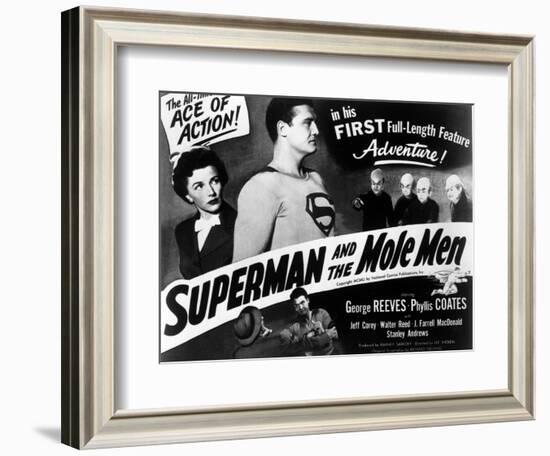 Superman And the Mole Men, Phyllis Coates, George Reeves, 1951-null-Framed Art Print