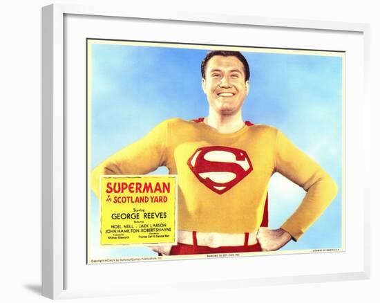 Superman in Scotland Yard, 1954-null-Framed Art Print