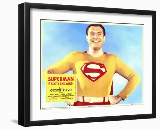 Superman in Scotland Yard, 1954-null-Framed Art Print