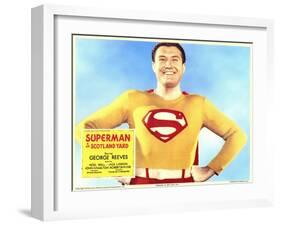 Superman in Scotland Yard, 1954-null-Framed Art Print