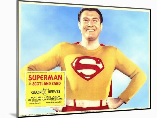 Superman in Scotland Yard, 1954-null-Mounted Art Print