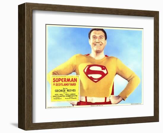 Superman in Scotland Yard, 1954-null-Framed Art Print