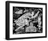 Superman Sketch and Text-null-Framed Art Print